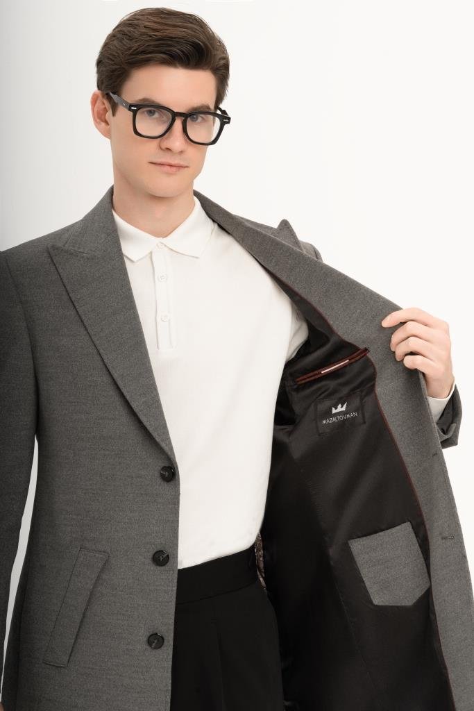 Пальто MAZALTOVMAN премиум Серое