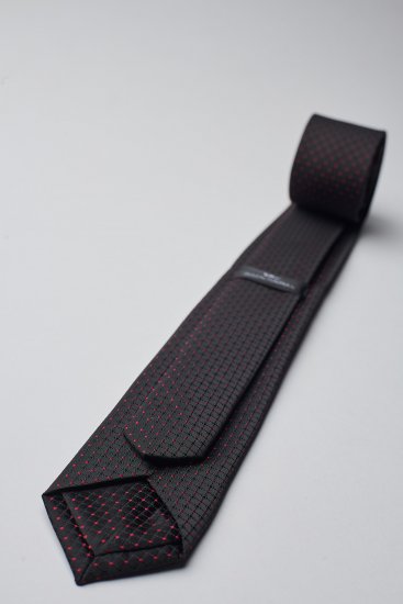 Мужской галстук Черный с красными вкраплениями