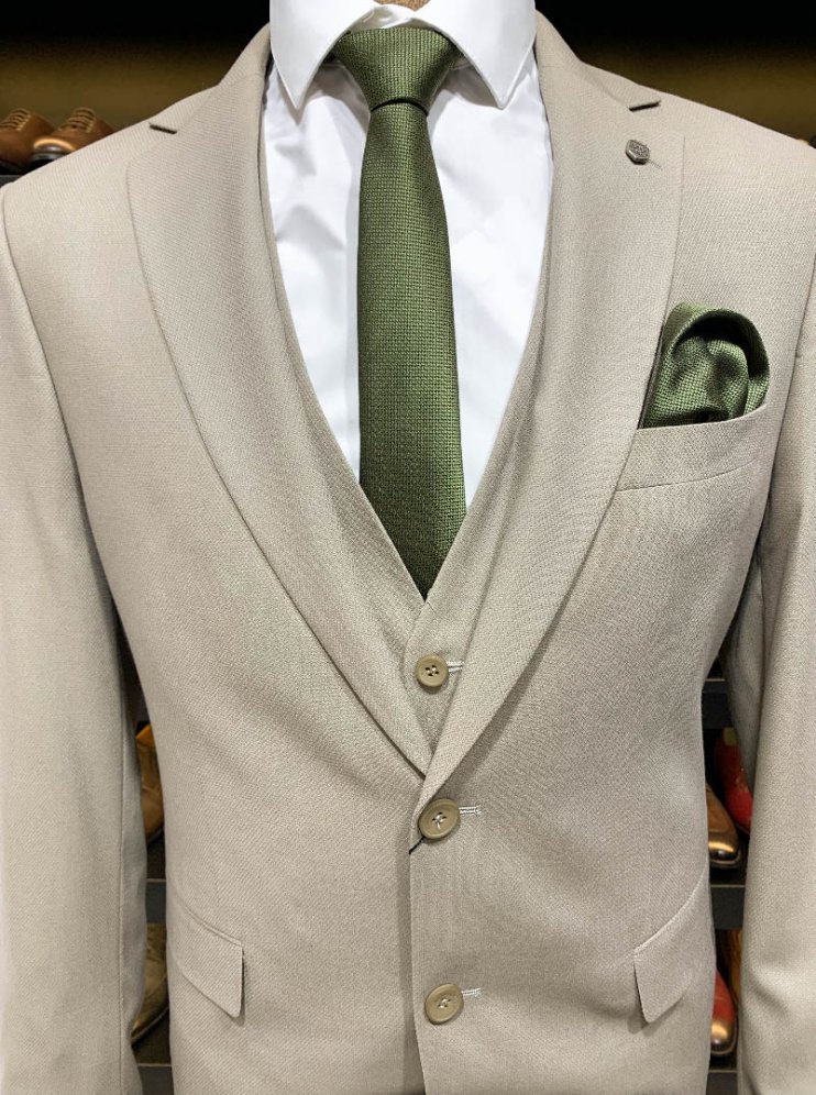 Костюм MAZALTOVMAN 3-ка Бежевый фактурный