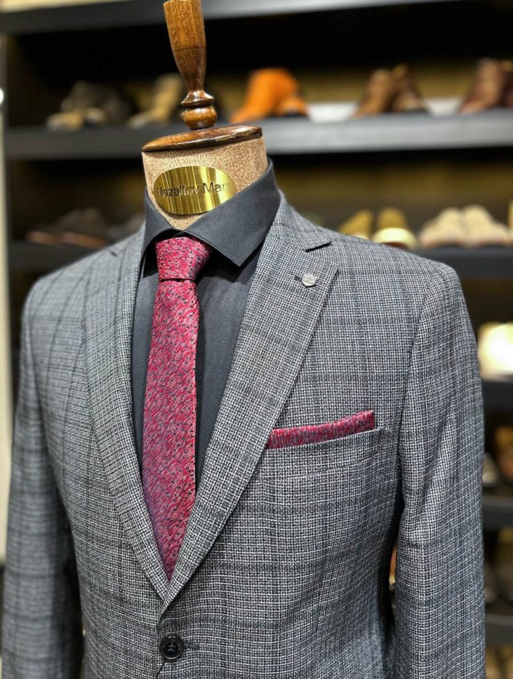 Костюм MAZALTOVMAN 2-ка Серый в клетку