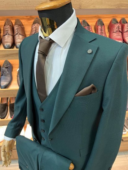 Костюм MAZALTOVMAN 3-ка премиум Зеленый фактурный