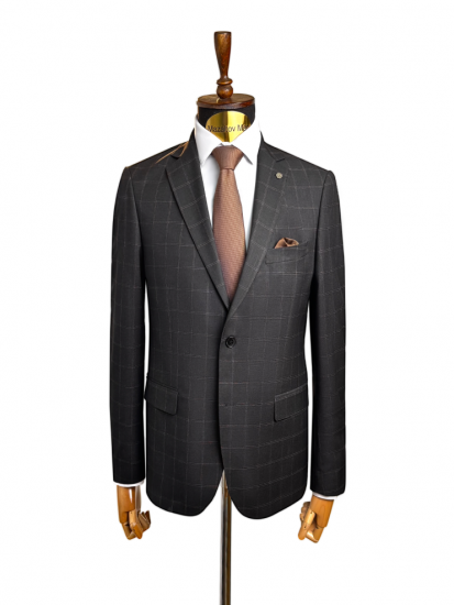 Пиджак MAZALTOVMAN Черный в клетку